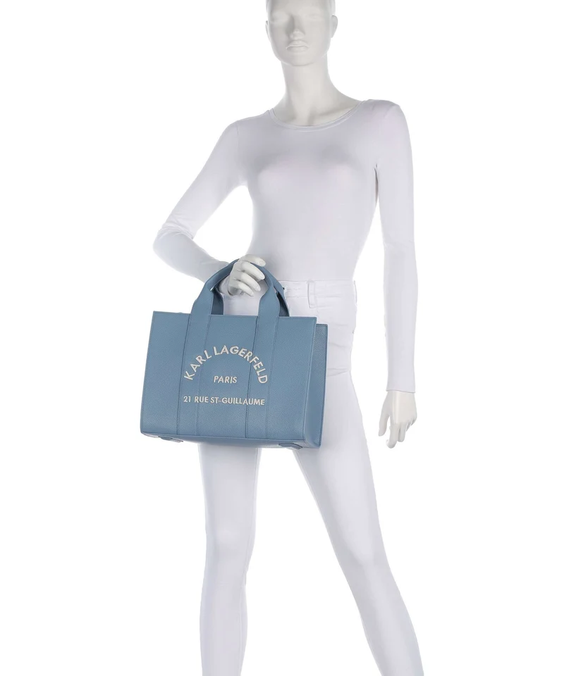 Karl Lagerfeld K/Rue St Guillaume Medium Sac à main blue bloom