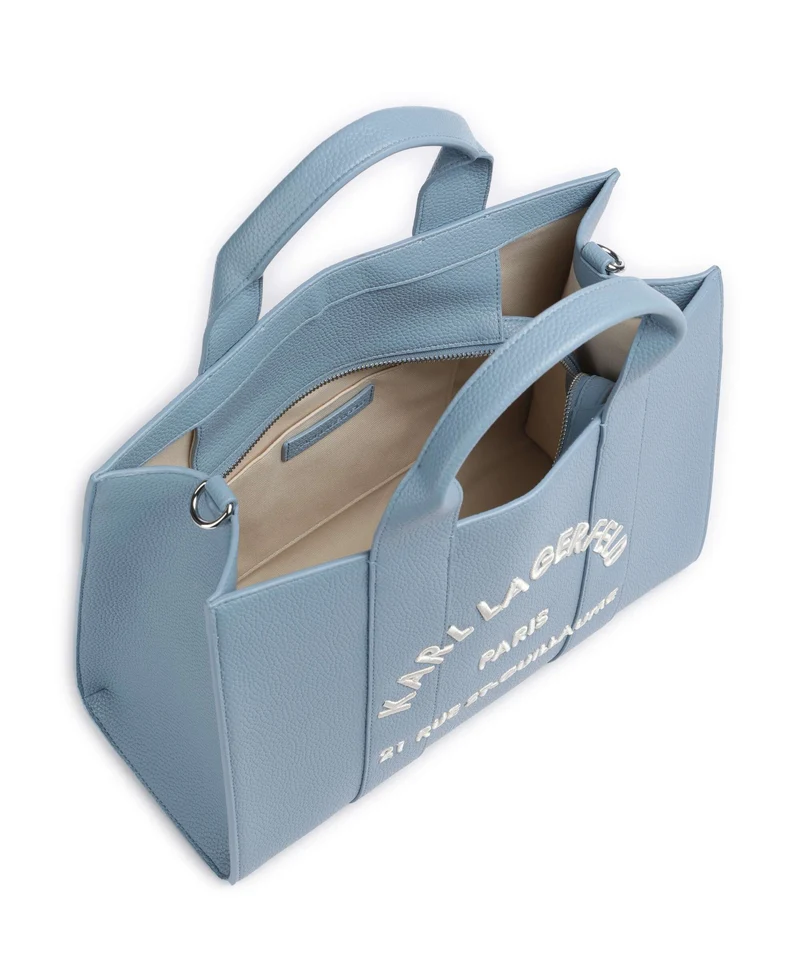 Karl Lagerfeld K/Rue St Guillaume Medium Sac à main blue bloom