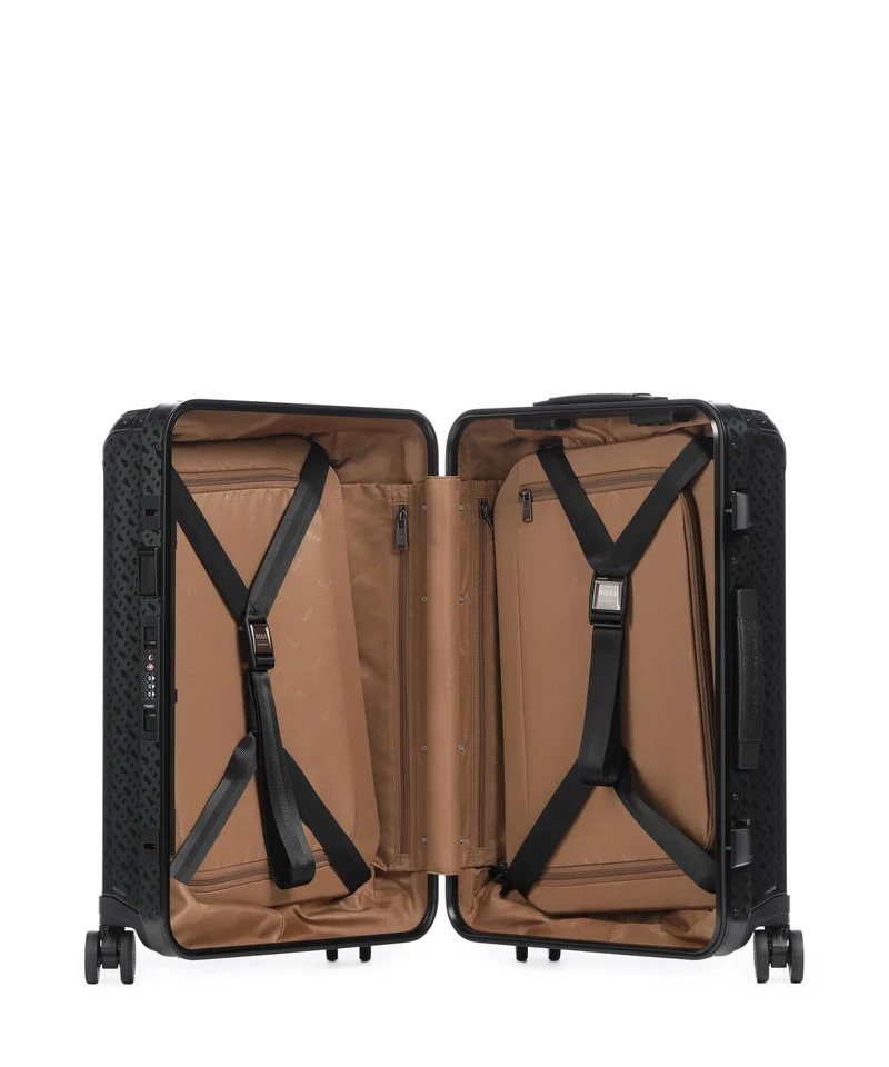 Samsonite Lite-Box Alu Boss Edition Valise 4 roues graphite monogram