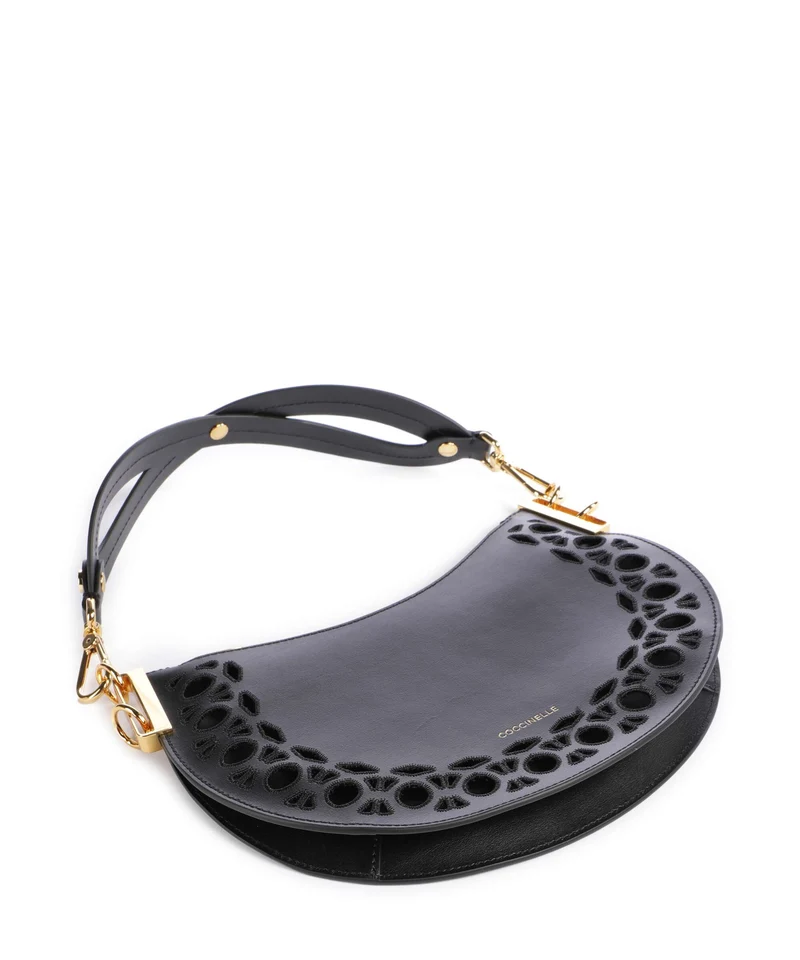 Coccinelle Sunup Monogram Sangallo Sac porté épaule noir