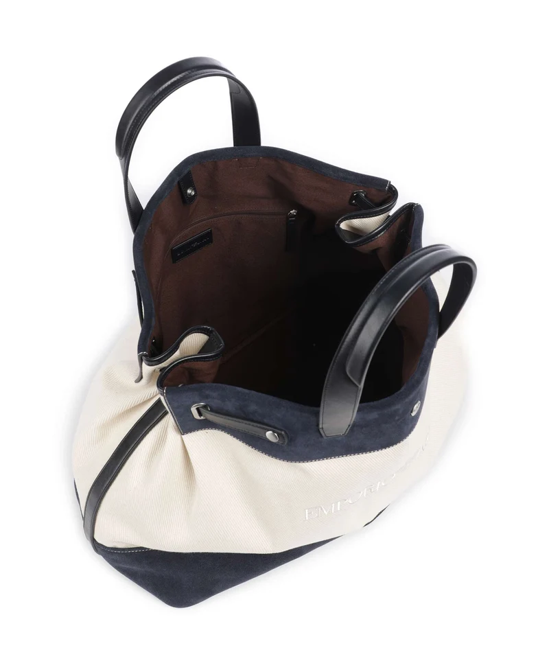 Emporio Armani Sac week-end vaniglia/navy