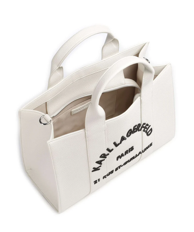 Karl Lagerfeld K/Rue St Guillaume Medium Sac à main off white