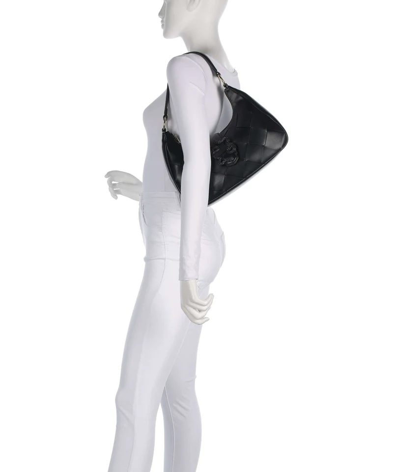 Just Cavalli Iconic Snakes Braided Sac porté épaule black