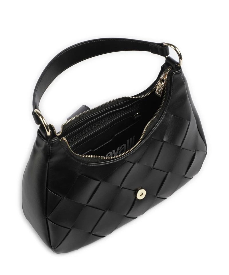 Just Cavalli Iconic Snakes Braided Sac porté épaule black