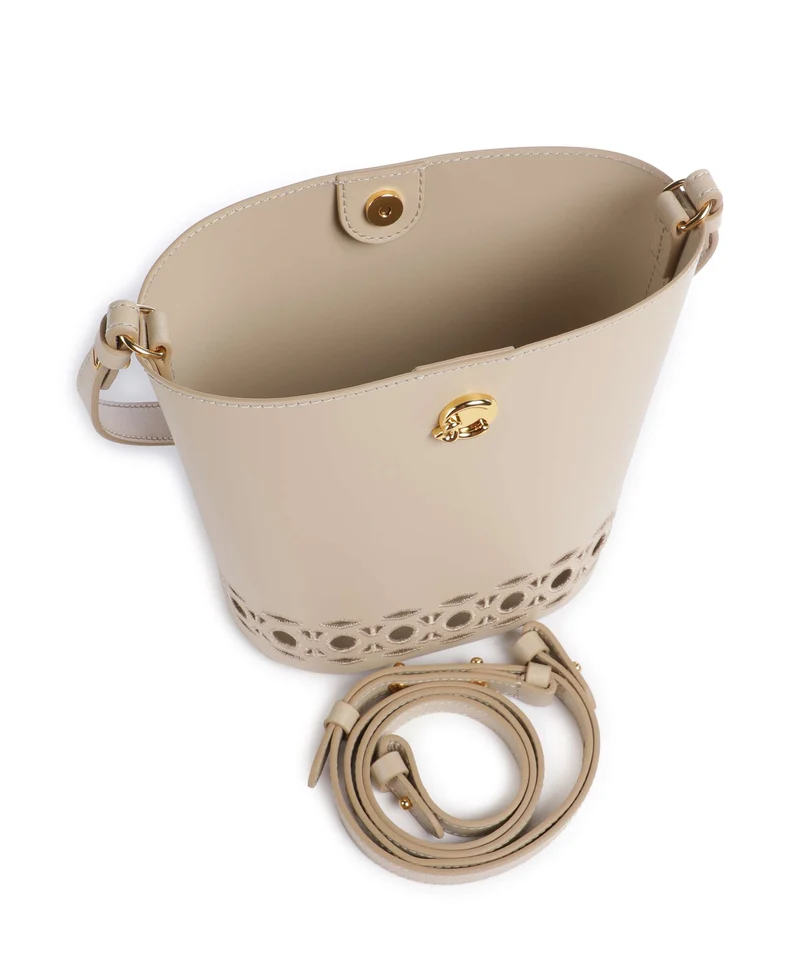 Coccinelle Nikla Monogram Sangallo Sac seau sandshell