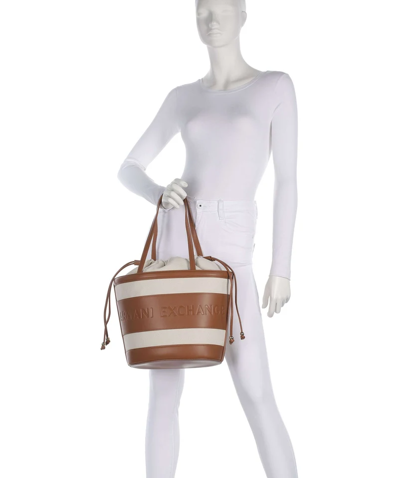 Armani Exchange Marisol Sac seau natural/saline clay