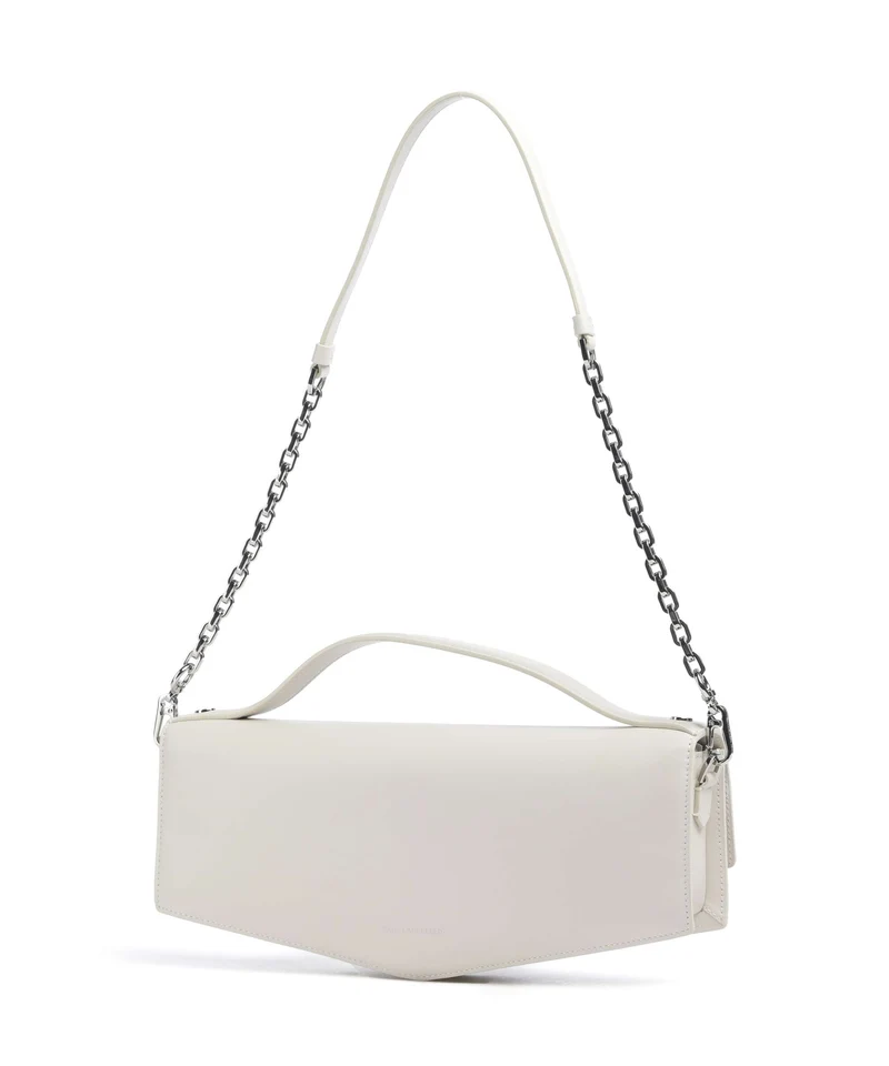 Karl Lagerfeld K/Studio Autograph Sac porté épaule off white