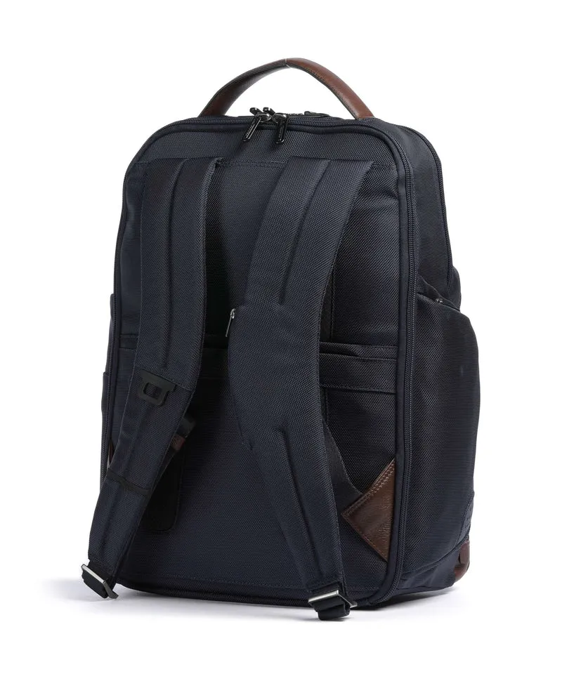 Piquadro Brief 2 Sac à dos d'ordinateur blue/cognac