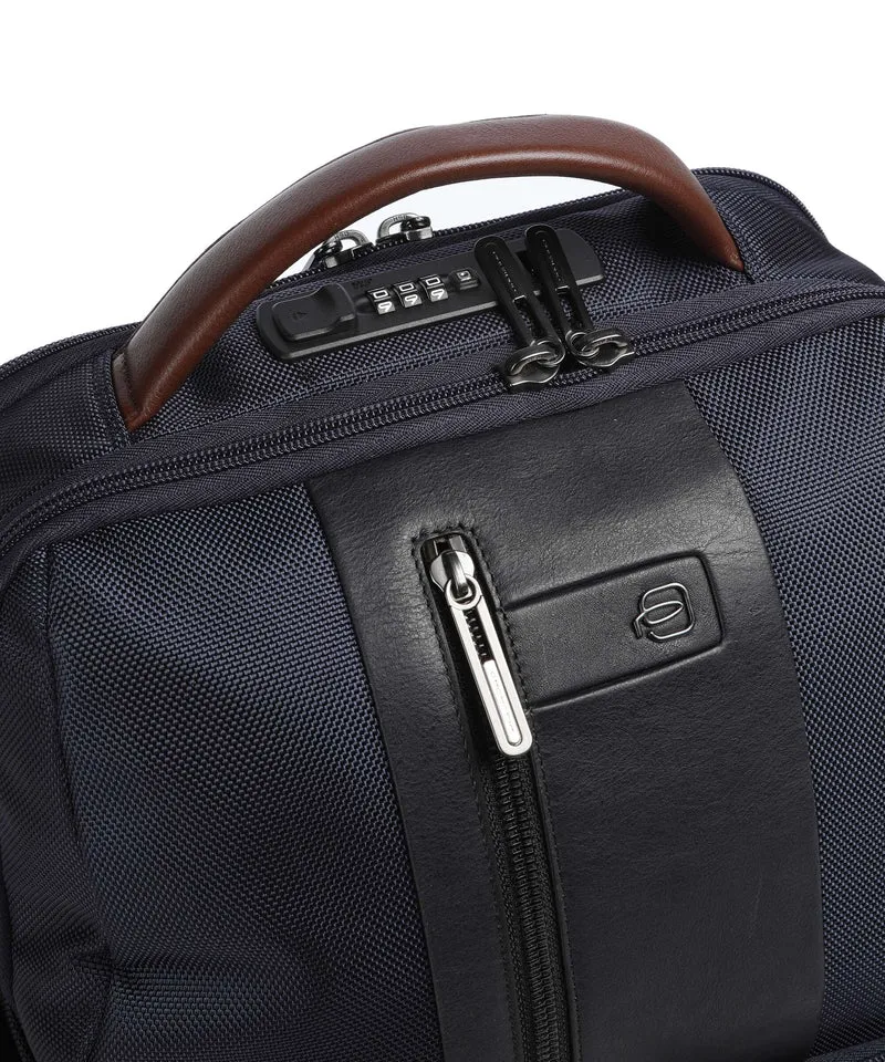 Piquadro Brief 2 Sac à dos d'ordinateur blue/cognac