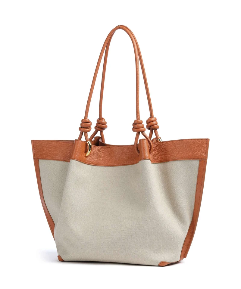 Coccinelle Finn Canvas Cabas natural/crab