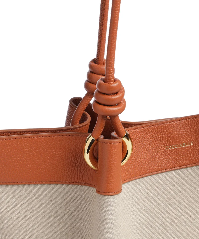 Coccinelle Finn Canvas Cabas natural/crab