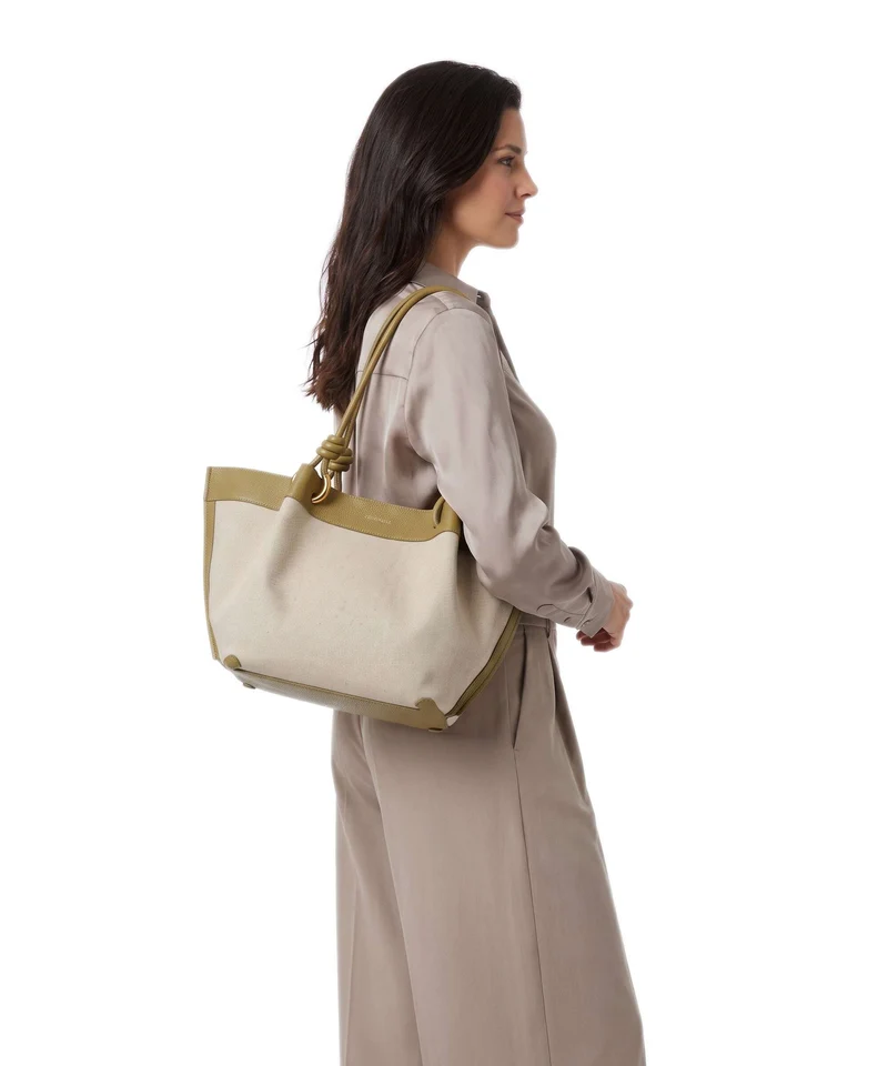 Coccinelle Finn Canvas Sac fourre-tout natural/seagrass