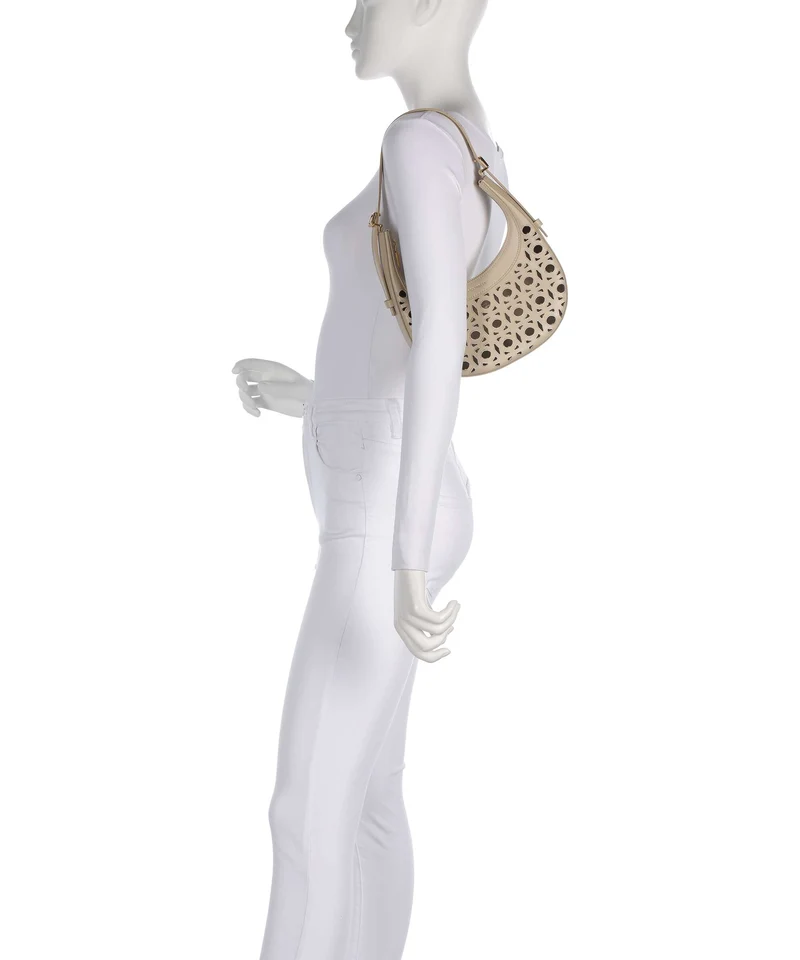 Coccinelle Whisper Monogram Sangallo Sac porté épaule sandshell