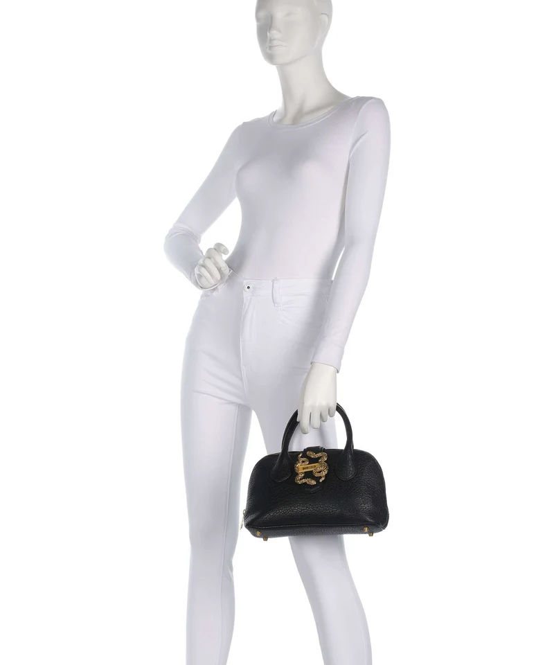 Just Cavalli Iconic Snakes Braided Sac à main black