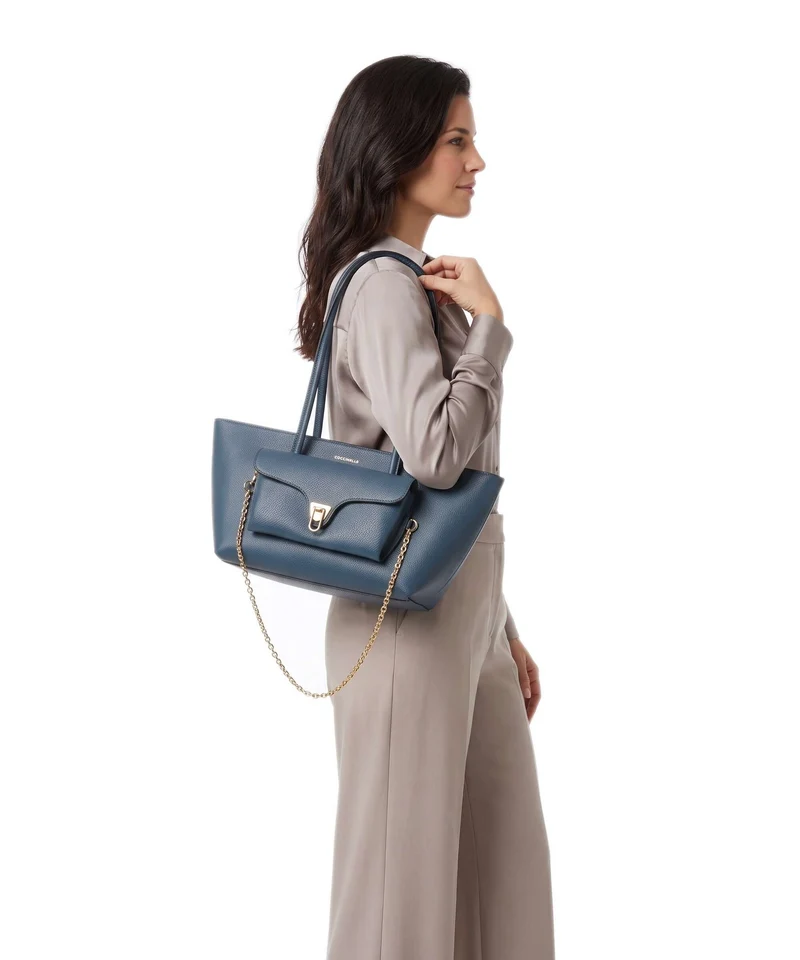 Coccinelle Beat Double Sac porté épaule deep blue