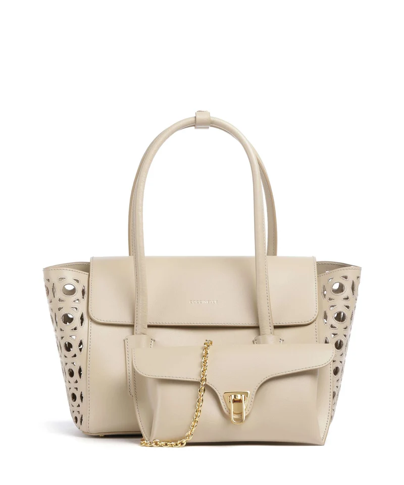 Coccinelle Beat Double Monogram Sac à main sandshell