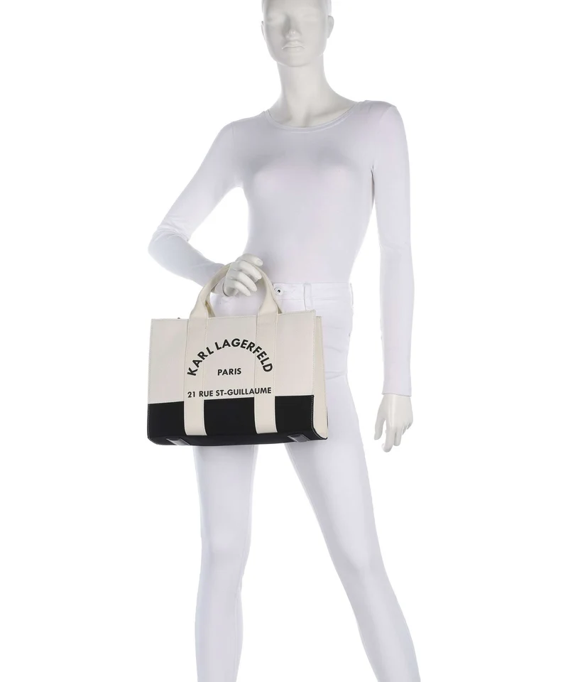 Karl Lagerfeld K/Rue St Guillaume Medium Sac à main white/black
