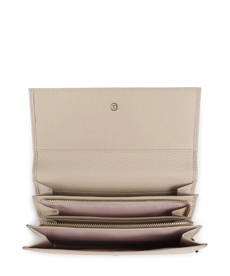 Coccinelle Metallic Soft Portefeuille sandshell