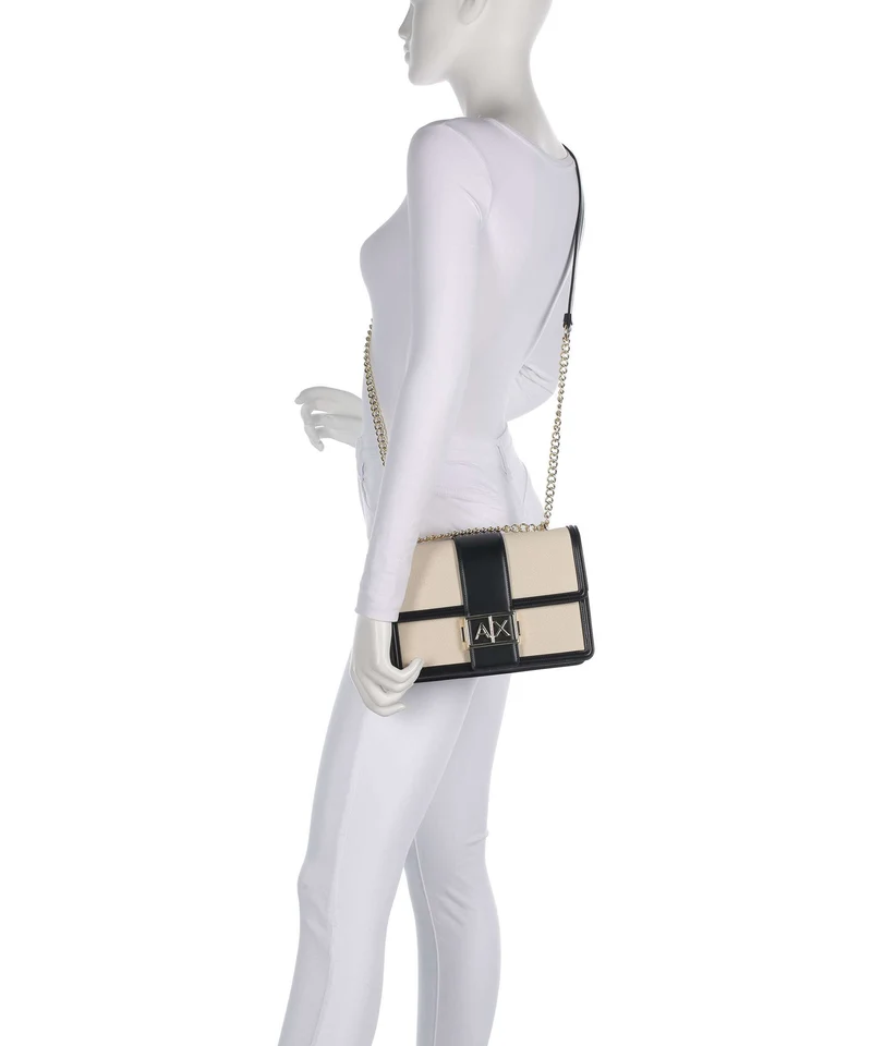 Armani Exchange Wonder M Sac porté épaule natural/black