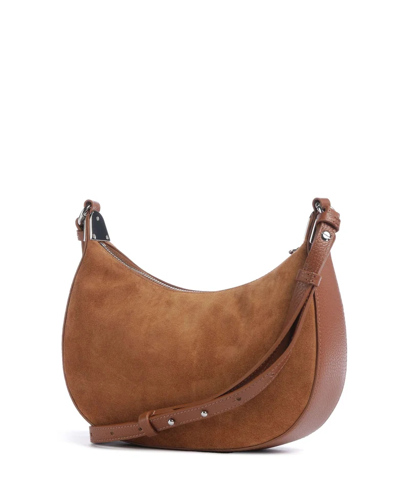 Coccinelle Fujiko Suede Sac bandoulière cognac