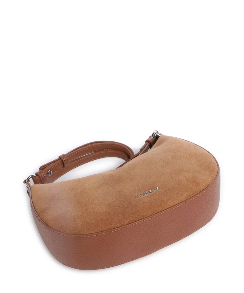 Coccinelle Fujiko Suede Sac bandoulière cognac