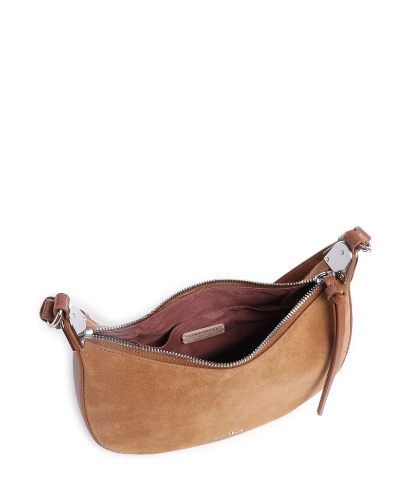 Coccinelle Fujiko Suede Sac bandoulière cognac