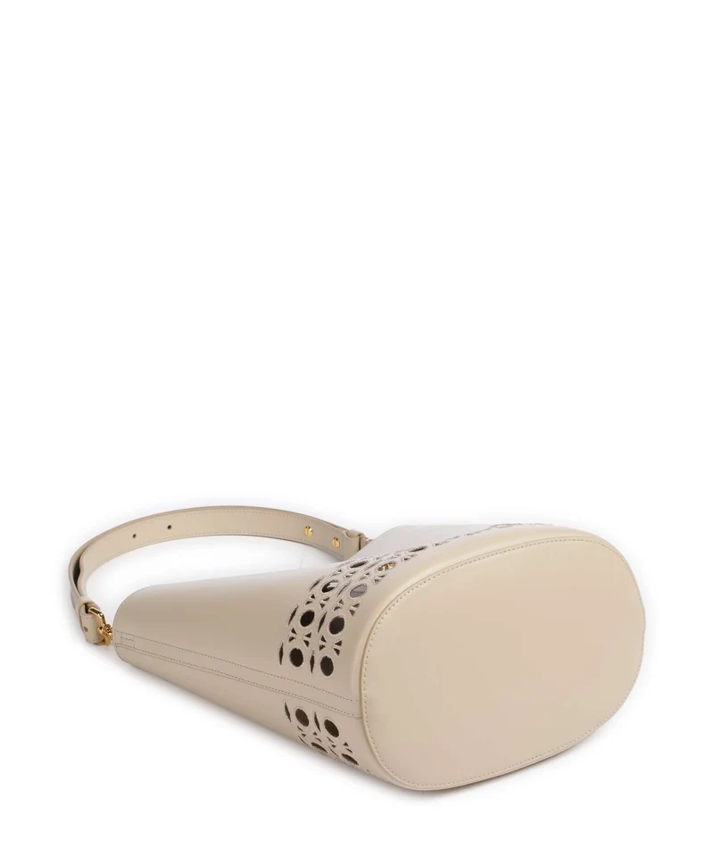 Coccinelle Nikla Monogram Sangallo Sac seau sandshell