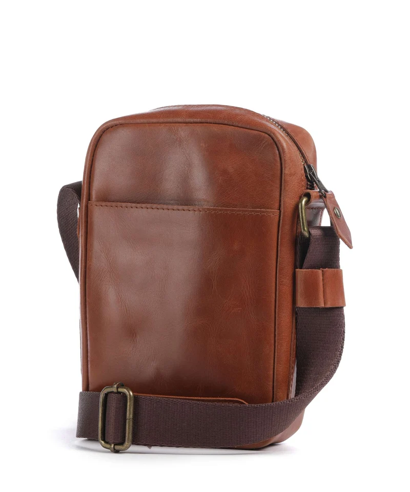 Buckle & Seam Crazy Horse Runner Sac bandoulière cognac
