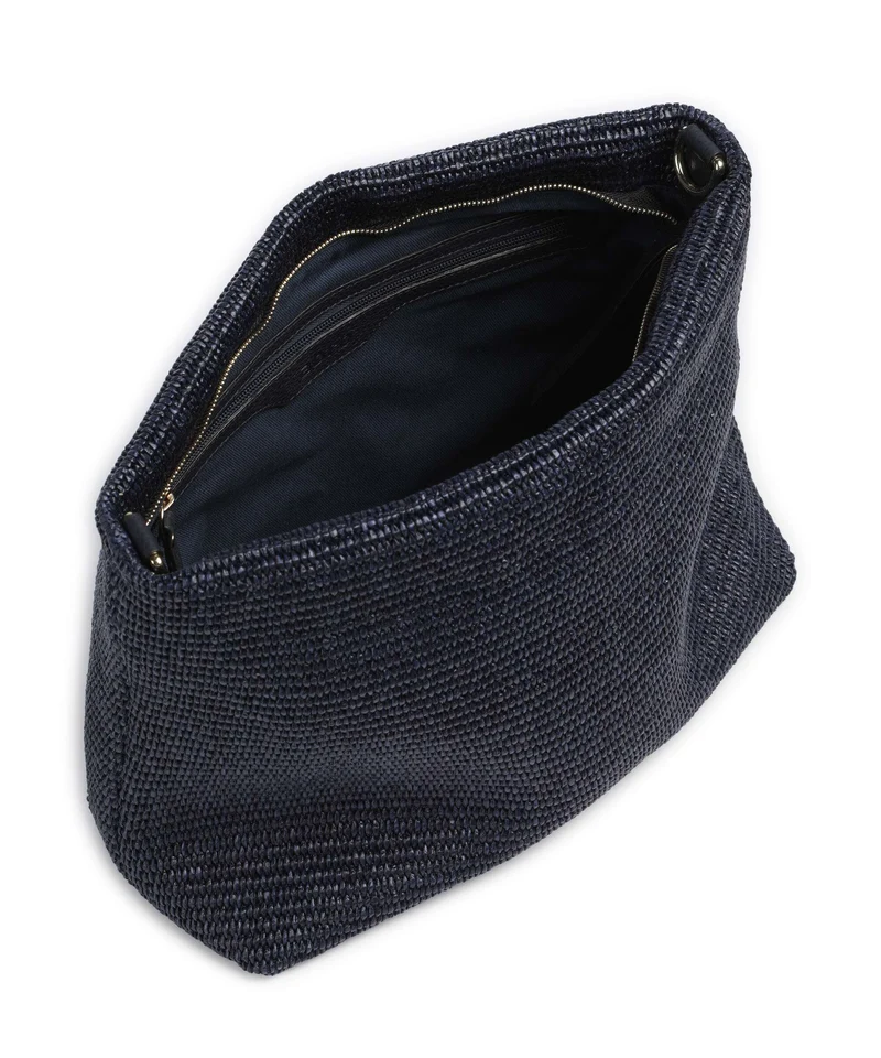 Abro Raffia Kaia Sac fourre-tout navy