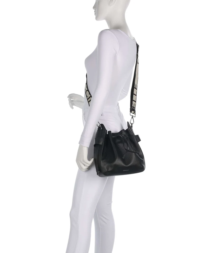 Coccinelle Gretel Ribbon Sac seau noir