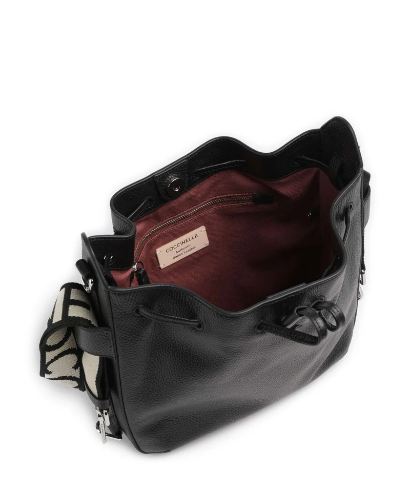 Coccinelle Gretel Ribbon Sac seau noir