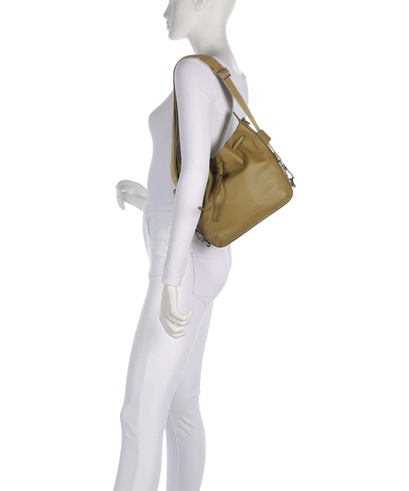 Coccinelle Gretel Ribbon Sac seau seagrass
