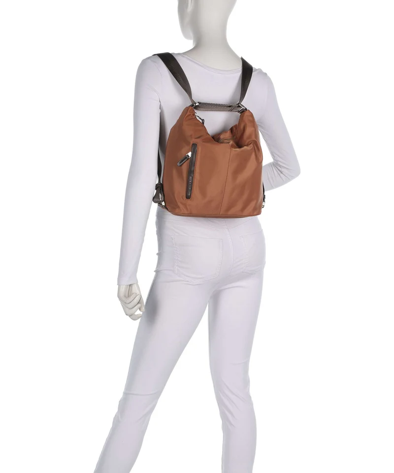 Mandarina Duck Hunter Sac à main porté dos pecan nut