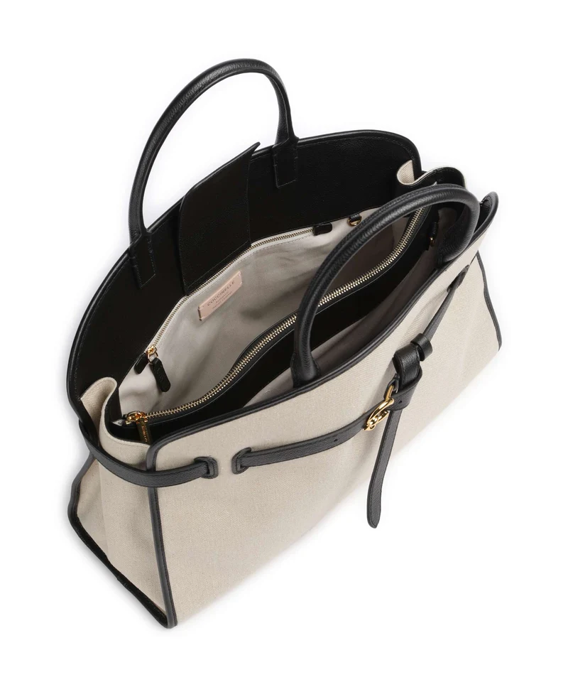 Coccinelle Sabine Canvas Sac à main natural/noir