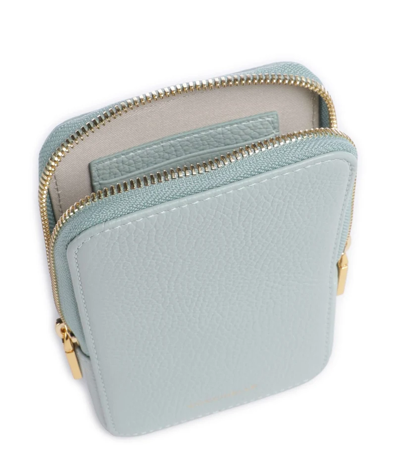 Coccinelle Flor Pochette telephone aquamarine