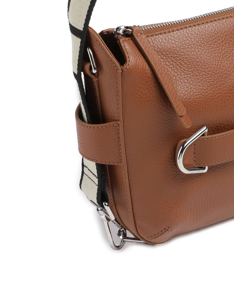 Coccinelle Gretel Ribbon Sac bandoulière cognac