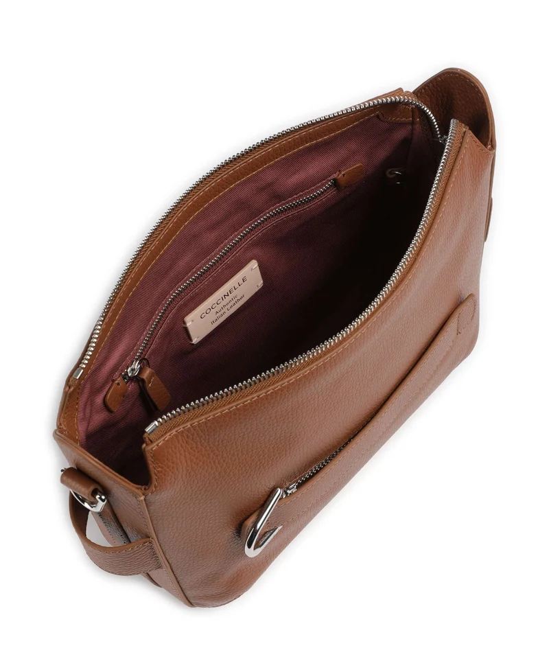 Coccinelle Gretel Ribbon Sac bandoulière cognac