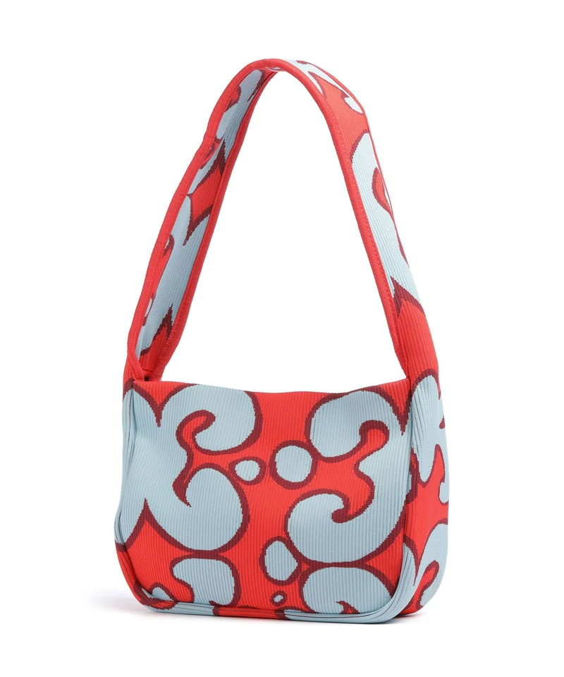 Marimekko Knitted Keidas Sac porté épaule light blue/red