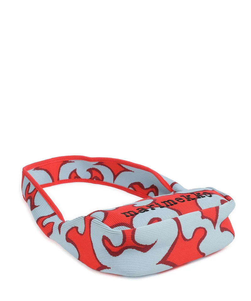 Marimekko Knitted Keidas Sac porté épaule light blue/red