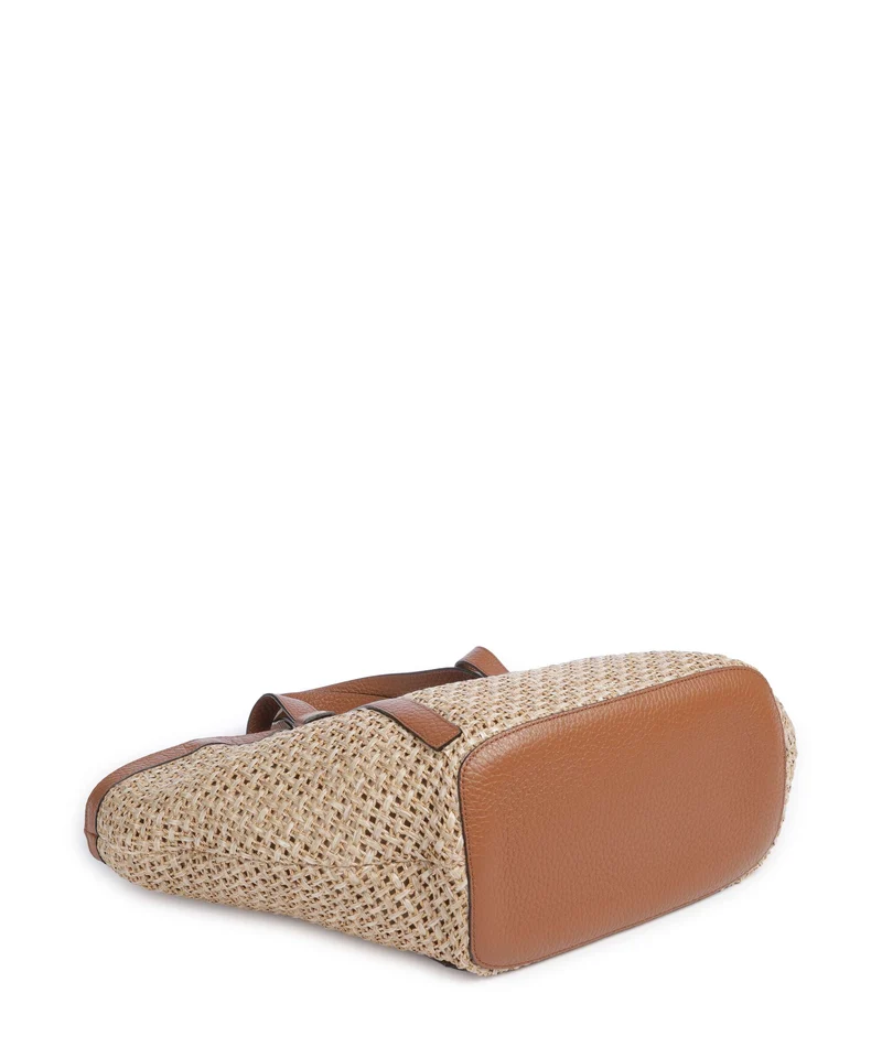 Abro Raffia Cordino Cosmo Large Cabas caramel/cognac