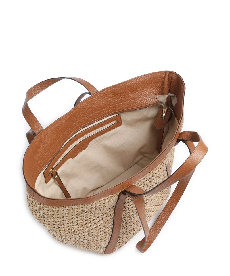 Abro Raffia Cordino Cosmo Large Cabas caramel/cognac