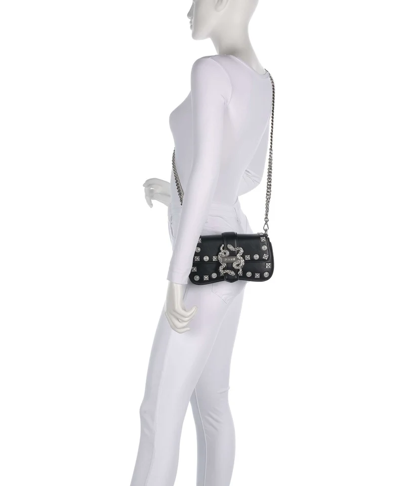 Just Cavalli Iconic Snakes Sac bandoulière black