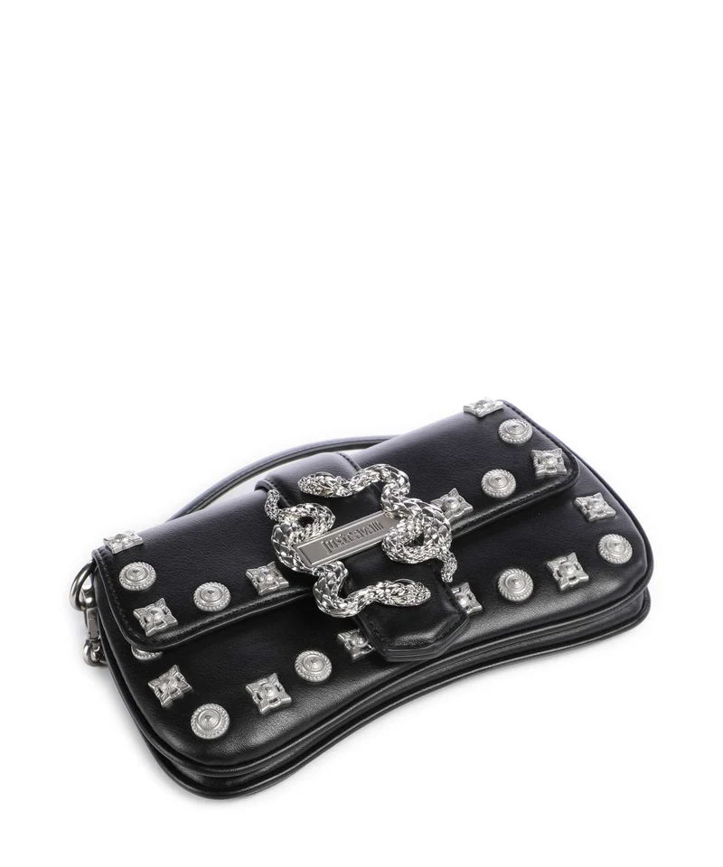 Just Cavalli Iconic Snakes Sac bandoulière black