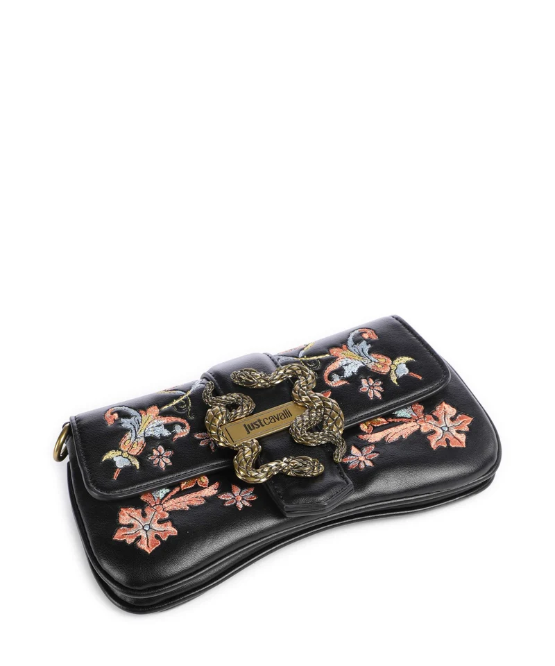 Just Cavalli Iconic Snakes Sac bandoulière black