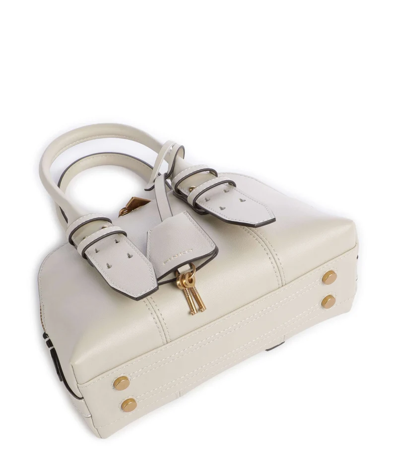 Pinko Bowling Mini Sac à main bianco seta/antique gold