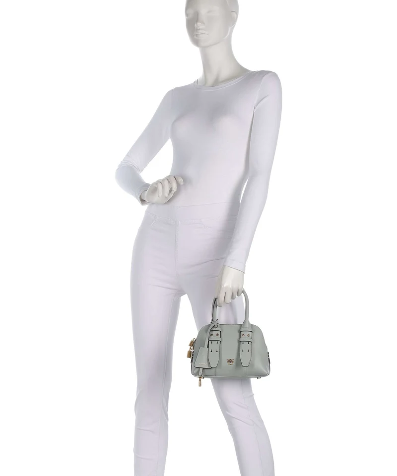 Pinko Bowling Mini Sac à main grigio perla/antique gold
