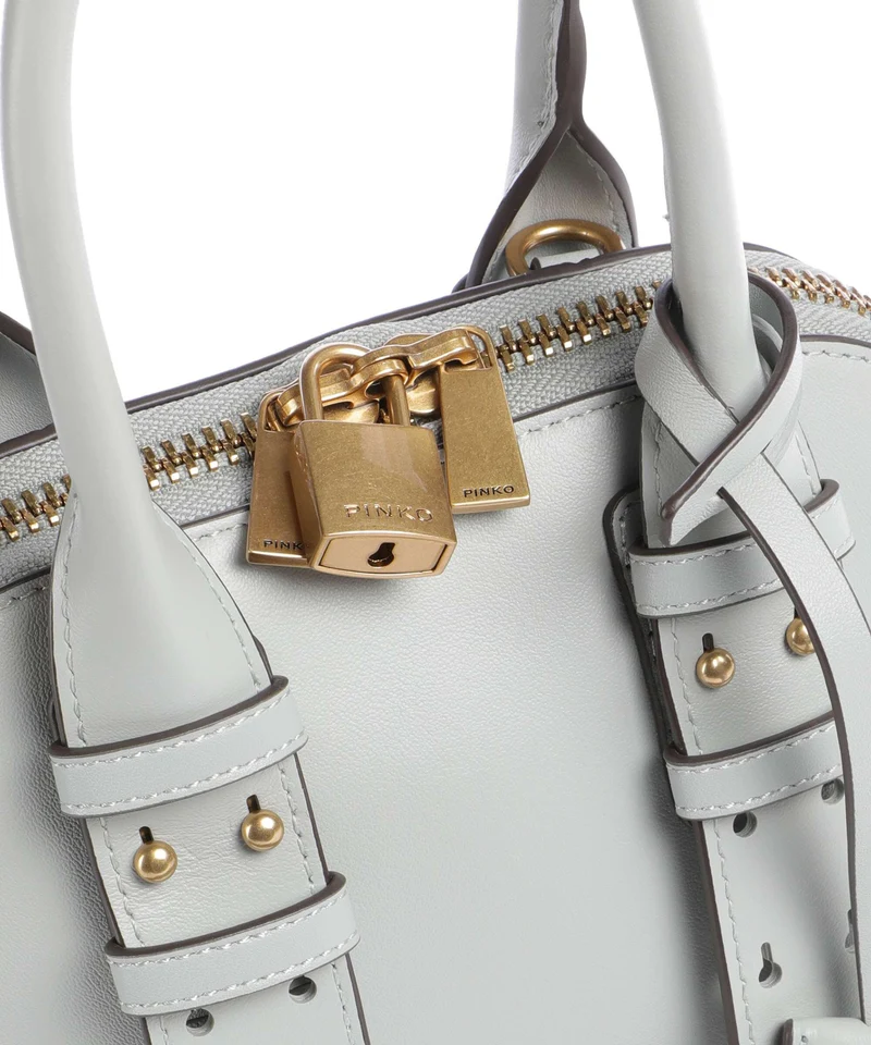 Pinko Bowling Mini Sac à main grigio perla/antique gold