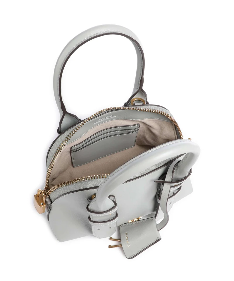 Pinko Bowling Mini Sac à main grigio perla/antique gold