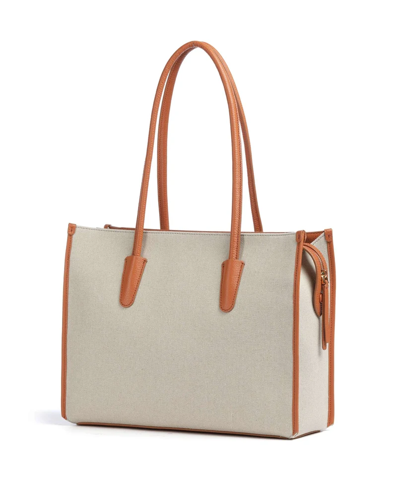Coccinelle Myrtha Canvas Cabas natural/crab
