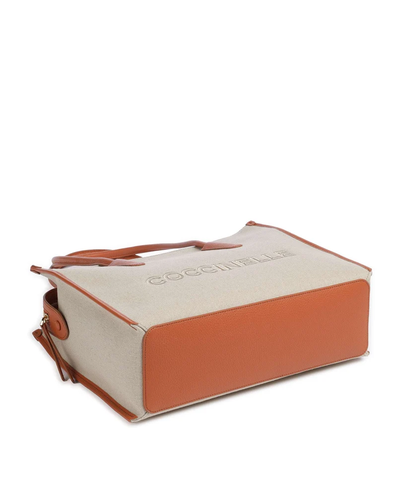 Coccinelle Myrtha Canvas Cabas natural/crab